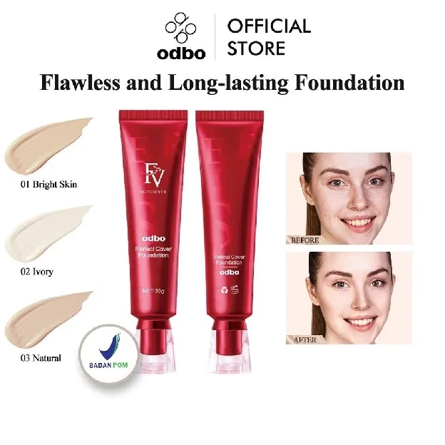 [BPOM]𝗢𝗱𝗯𝗢 FV original Cover Foundation 30g original Perfect Magic flawless and long-lasting makeup