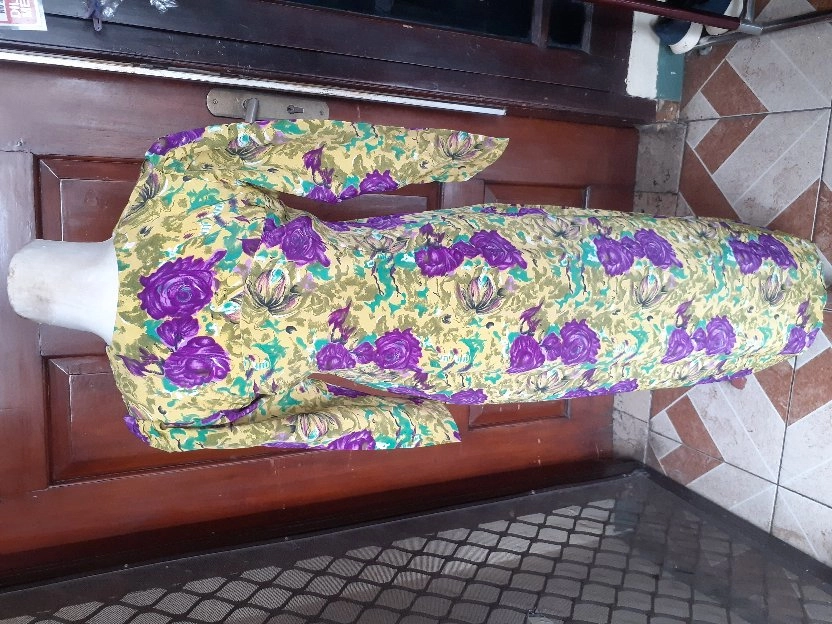 Maxi Long Dress Gamis Floral Wanita - preloved