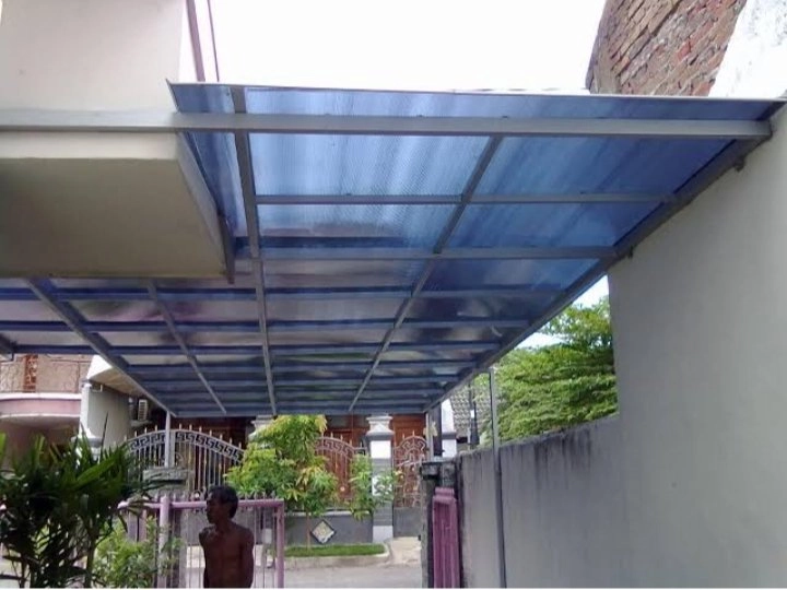 kanopi atap solar plat 