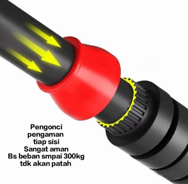 pull up chin up bar doorgym bar baja tanpa rusak kusen