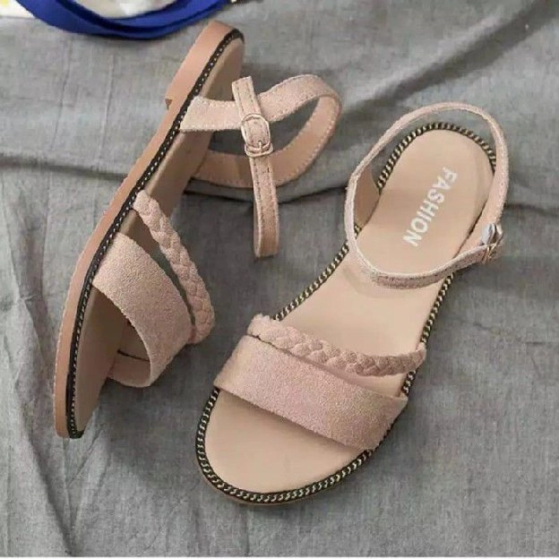 *TS - Sandal Flat  Wanita Kepang MH15*