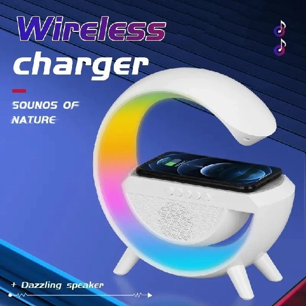 Ambient light 15w Wireless Charger Smart Home Atmospheric Lamp LED light Multifunct RGB Night Light 