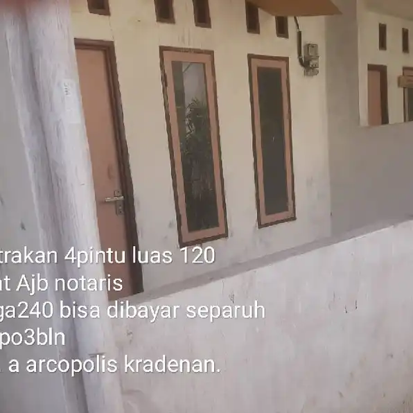 rumah kontrkan d jual per pintu