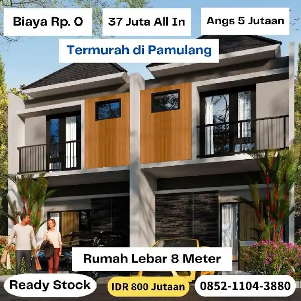 Rumah Termurah Lebar 8 Meter di Tangerang Selatan