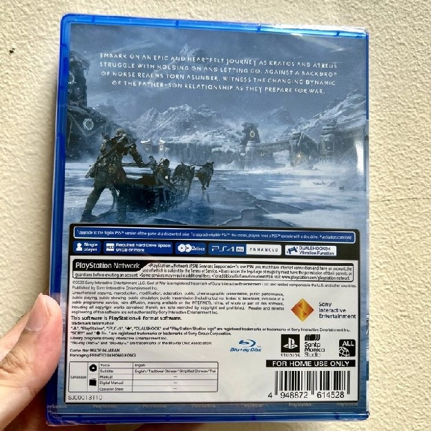 BD kaset PS4 God of war Ragnarok