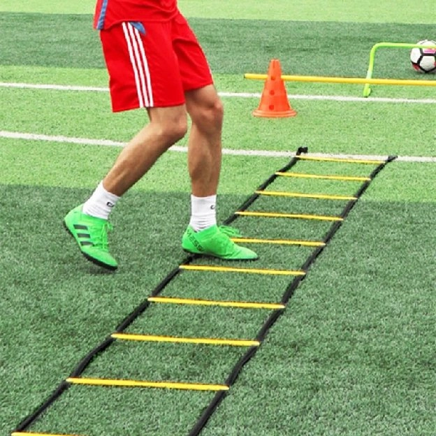 Aligity Ladder Speed Tangga Latihan Sepak Bola/Tangga Tali Nilon Untuk Latihan Kecepatan