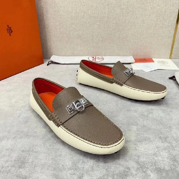 sepatu loafers moccasin pria hermes