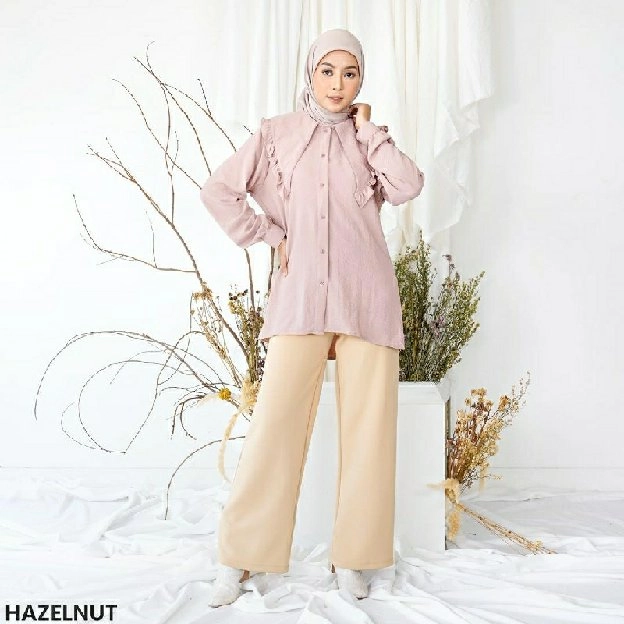 Blouse Hainun Kerah Rebah