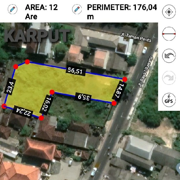 Dijual 12 are, Jl. Raya Uluwatu Puncak Pesona Jimbaran Kuta Selatan