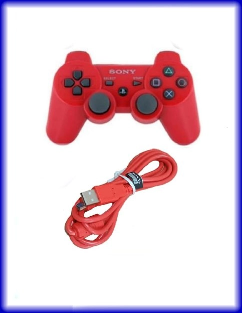 Stik Ps3 Ori Pabrik Plus Kabel Charger Usb Warna