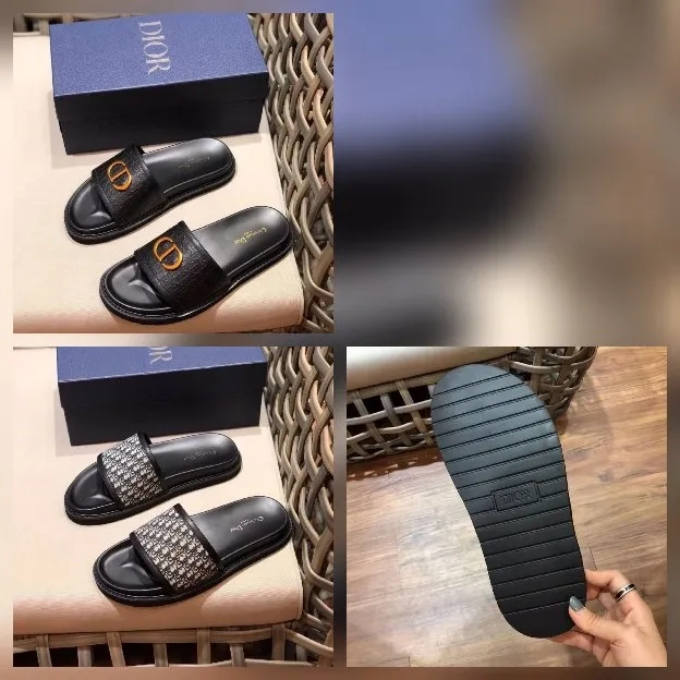 Sandal selop slide slippers pria dior