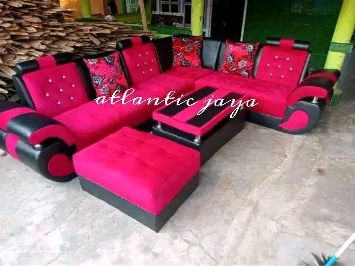 Sofa L sudut beranak 