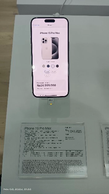 iPhone 15 pro max 256 gb blu titanium cicilan pakai kredivo