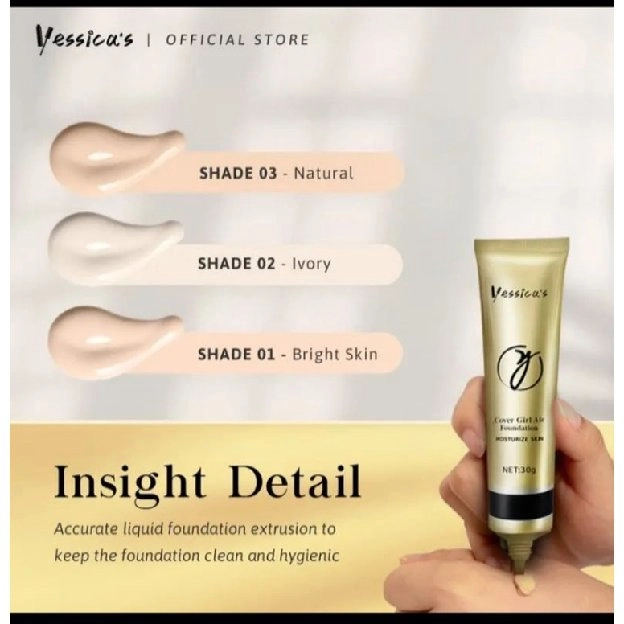 Yessica's waterproof foundation Moisturizer skin