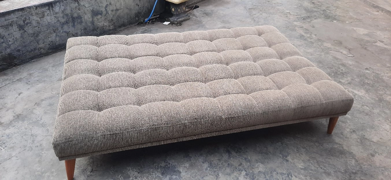 sofa bed minimalis kaki kayu