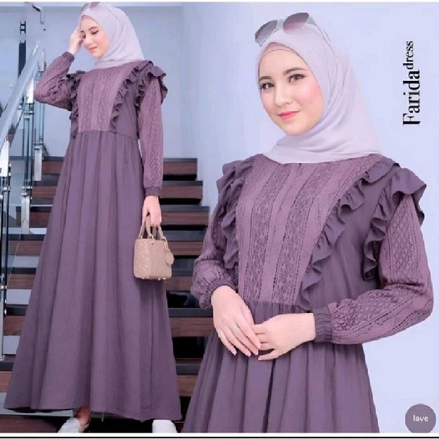 Dress Brokat Crinkle Farida NDFB