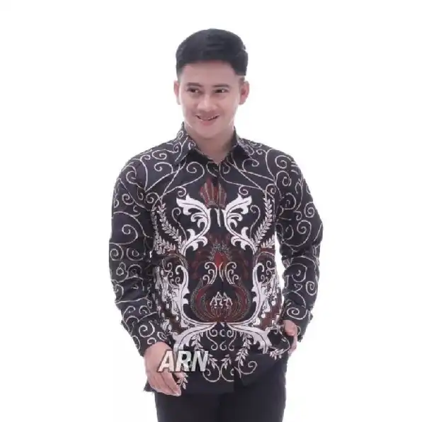 Kemeja Batik Pria Dewasa Big Size Jumbo Lengan Panjang M-10xl