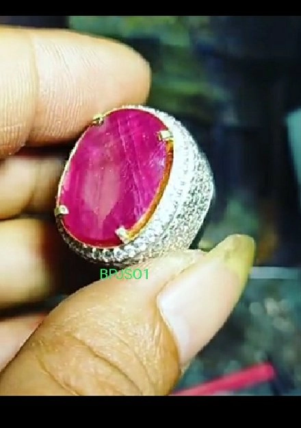 batu permata Ruby Burma asli 