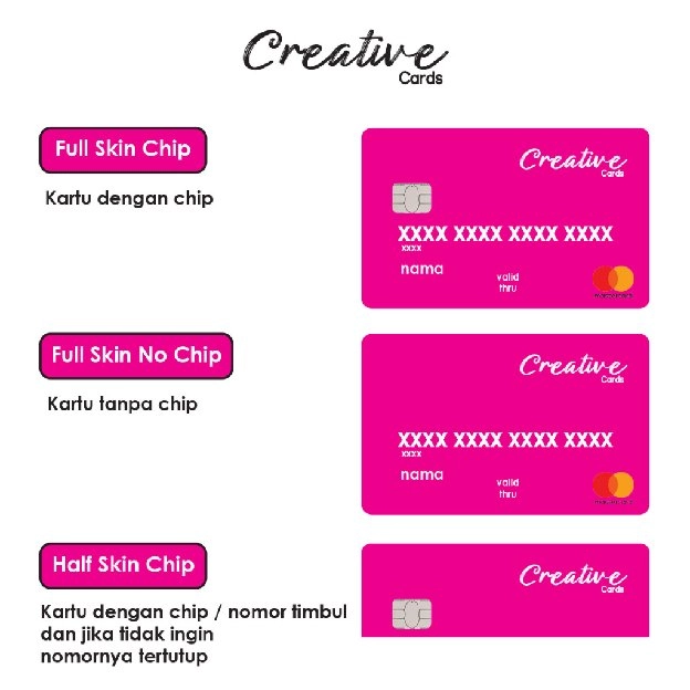 Stiker Sticker Kartu Atm Skin Card KTP, KIS, BPJS Vinyl + Laminating Glossy Stiker BCA Mandiri Bri B