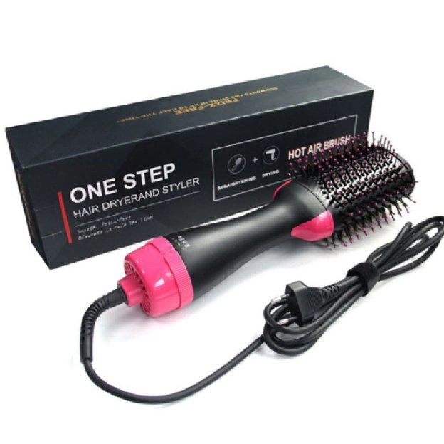 one step brush hairdryer and styler (sisir pengering, pelurus & curly rambut elektrik 4in1)