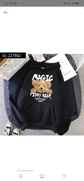 GR88 HOODIE WANITA MAGIC TEDDY BEAR