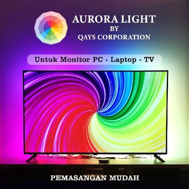 Smart Ambient Light Monitor RGB Auto Sync for PC Monitor LED TV | Aurora Light
