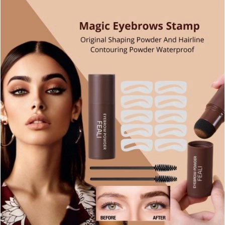 Eyebrow Powder Cetakan Alis Original Shaping Eyebrow Stamp Alis Stempel Alis Instan Hairline