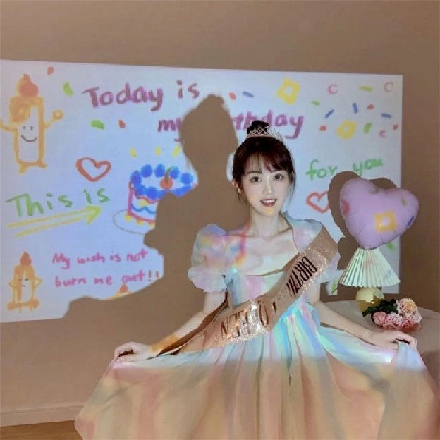 【Stiker Gratis】NEW MINI BIRTHDAY PROJECTOR/ HAPPY BIRTHDAY PROJECTOR/ PROYEKTOR MINI PHOTOSHOOT/ PRO