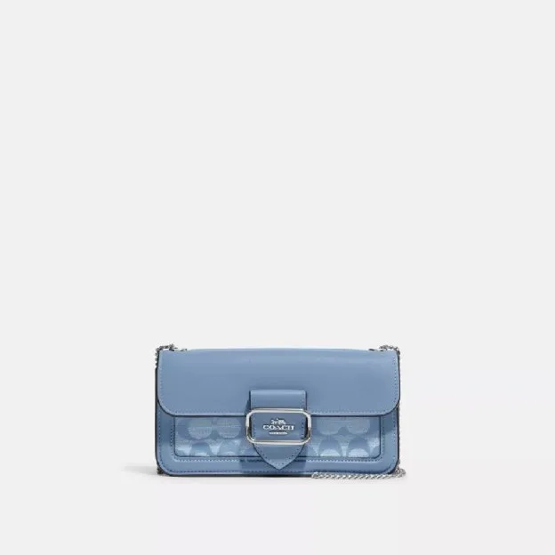 Coach Morgan Crossbody In Signature Chambray - Blue (CH 150)