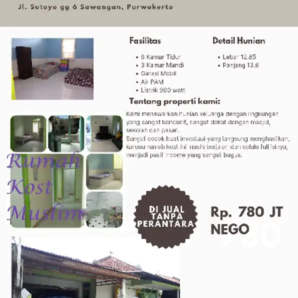 Jual Rumah plus Kost