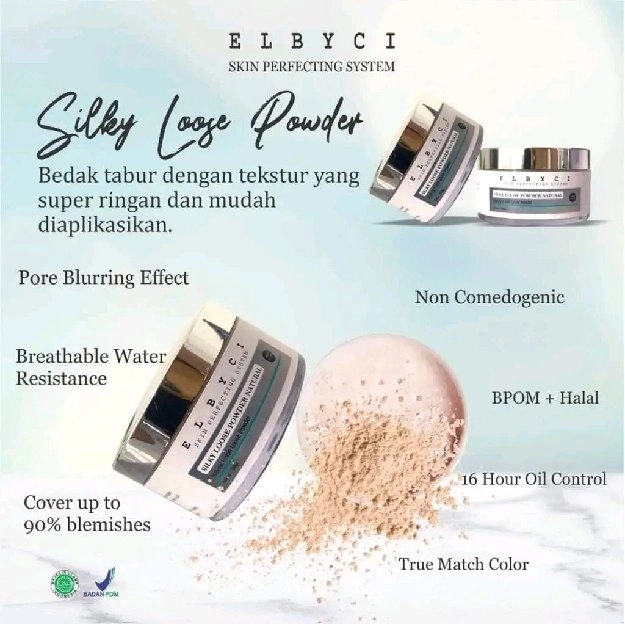 bedak tabur.elbyci skincare