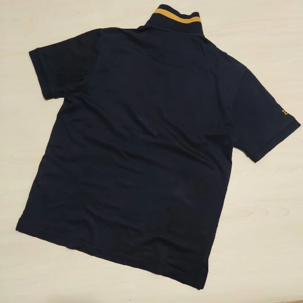 Bean Pole kaos polo shirt black and yellow logo bordir original second