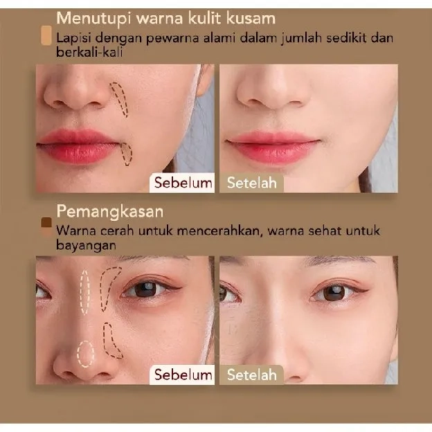 Korea Selatan Quran TFIT 3 Warna Concealer Full Cover Cream Concealer Matte Cover Lingkaran Hitam