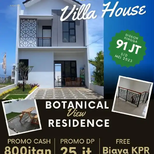 Rumah Villa 2 Lantai Ngamprah Bandung Barat (Cluster Botanical Residence) Dekat Tol Padalarang 