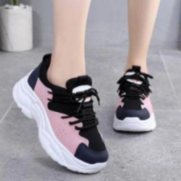 Sepatu Wanita sneakers fashion trendy Korean style AM01