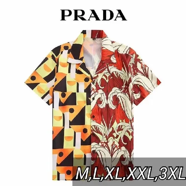 KEMEJA PENDEK BRANDED PRIA PRADA 8811