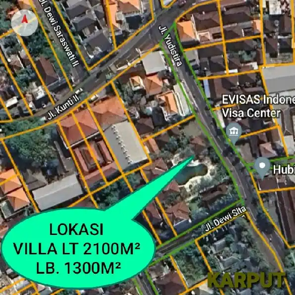 Dijual Villa Exclusive, Jl. Yudistira Seminyak Sunsetroad Kuta