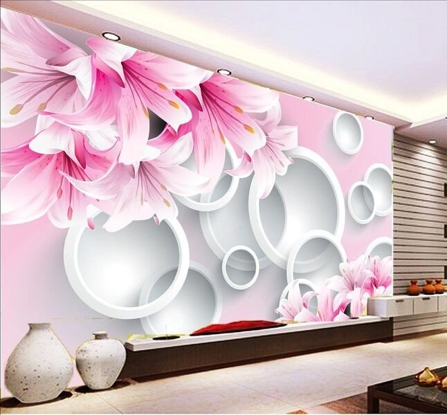 Pasang wallpaper dinding 3d custom toko jual dan pesan hordeng murah rollerblind vertikal blind