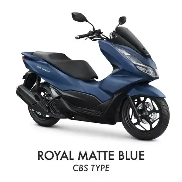 NEW PCX CBS MATE WHITE/MATE BLUE