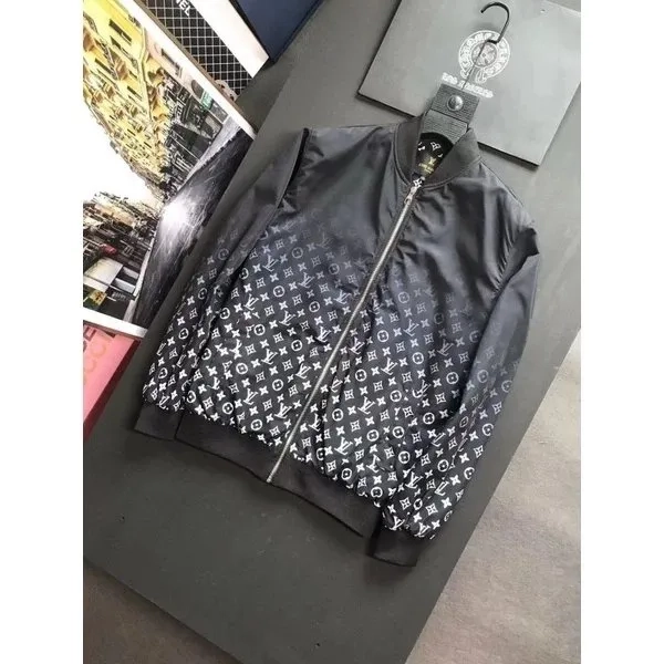 Jaket zipper pria louis vuitton lv