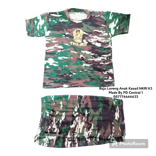 Baju loreng anak jenis kasad NKRI 