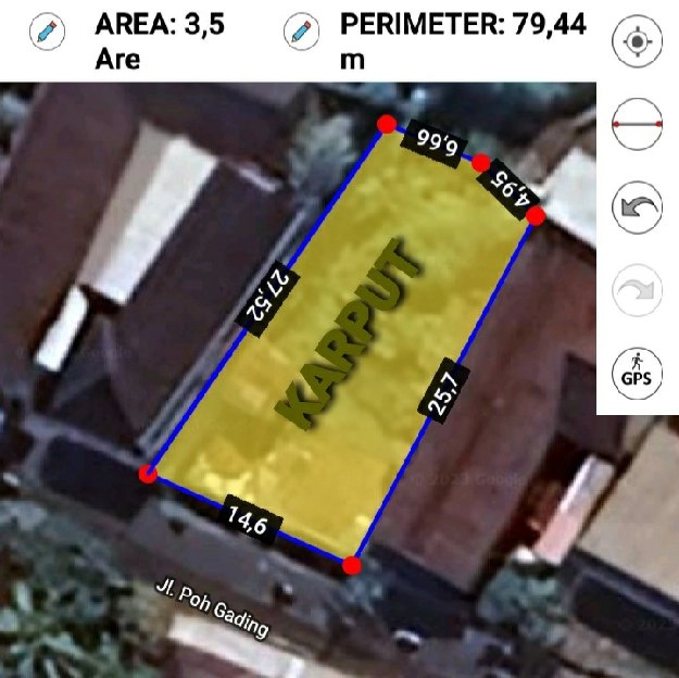 Dijual 3,5 are, Jl. Poh Gading Raya Dawas Padonan Tibubeneng Kuta Utara