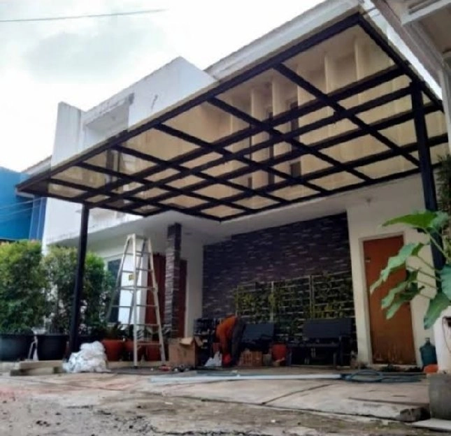 kanopi atap solar plat 