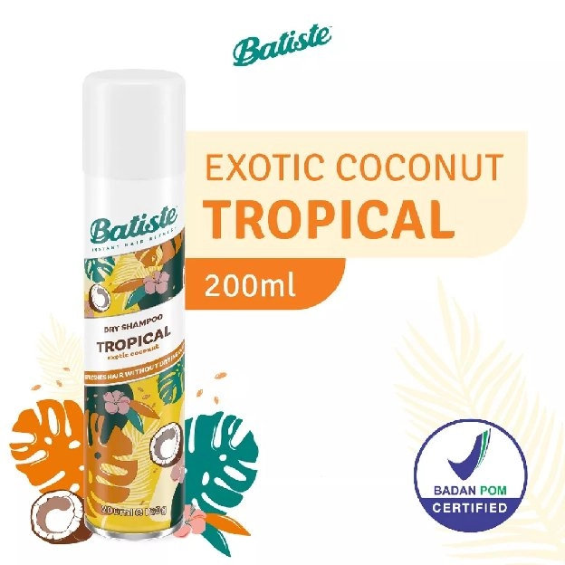 BATISTE Dry Shampoo - Shampo Kering Perawatan Penyegar Pembersih Rambut Lepek Berminyak Kotor