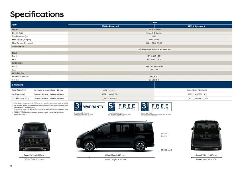 Hyundai Staria 9 SEATER 