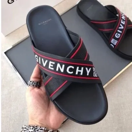 Sandal selop slide slippers flat pria givenchy