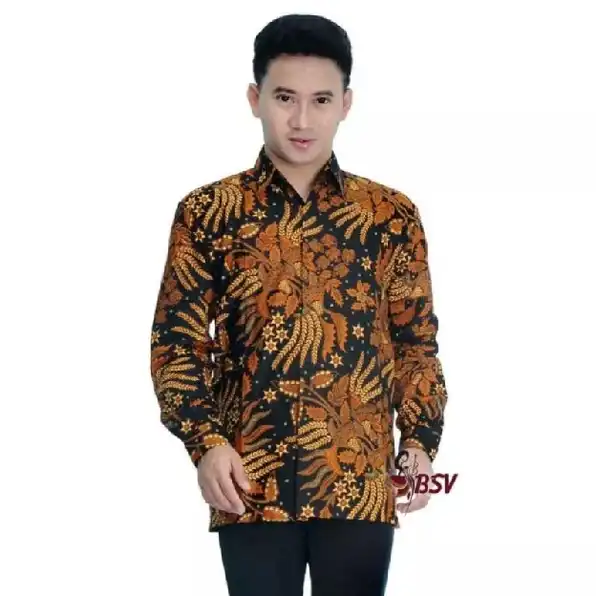 Kemeja Batik Pria Dewasa Big Size Jumbo Lengan Panjang M-10xl