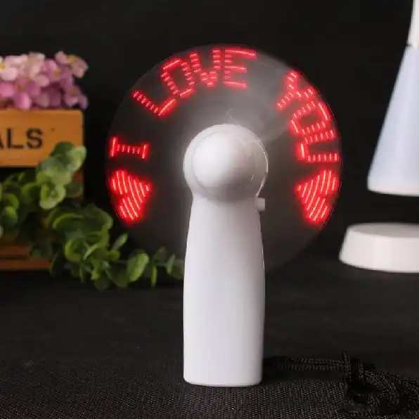 KIPAS ANGIN MINI GENGGAM Cute / Kipas Lipat PORTABLE / LED Mini Fan