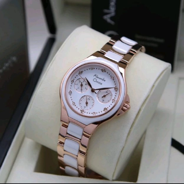 Ready!Jam Tangan Alexandre Christie AC 2B03 BF Wanita