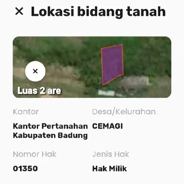 Dijual 2 are, Jl. Pantai Mengening Cemagi Seseh Mengening